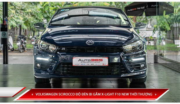 VOLKSWAGEN SCIROCCO ĐỘ ĐÈN BI GẦM X-LIGHT F10 NEW THỜI THƯỢNG
